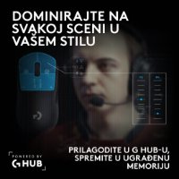 Miš LOGITECH PRO X3 Superstrike, Gaming, optički, 48000dpi, USB, crni