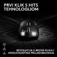 Miš LOGITECH PRO X3 Superstrike, Gaming, optički, 48000dpi, USB, crni