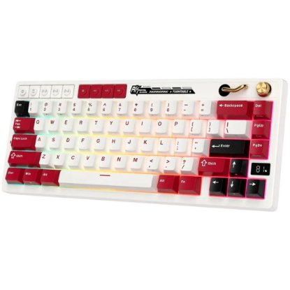 Tipkovnica ROYAL KLUDGE M65, mehanička, Cream switch, bežična, US layout, Famicom
