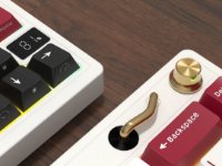 Tipkovnica ROYAL KLUDGE M65, mehanička, Cream switch, bežična, US layout, Famicom