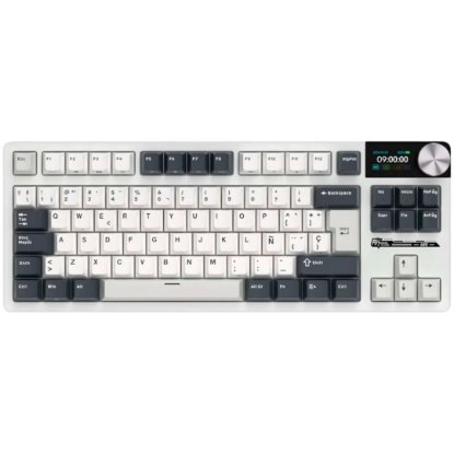 Tipkovnica ROYAL KLUDGE S85, mehanička, Cloud switch, bežična, US layout, bijelo-crna