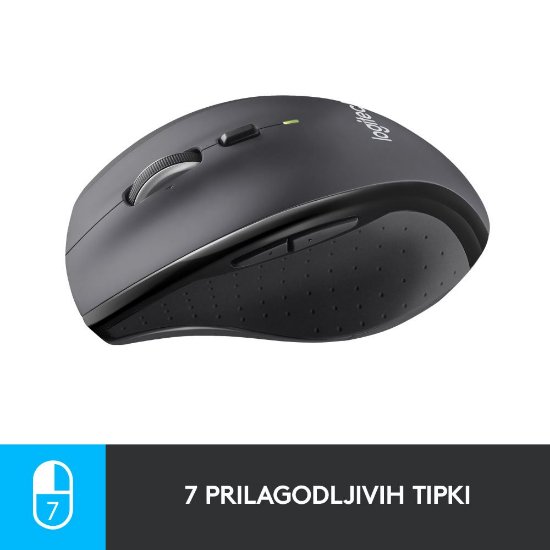 Miš LOGITECH M705, laserski, bežični, USB, sivi