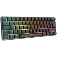 Tipkovnica ROYAL KLUDGE RK-61, mehanička, Brown switch, bežična, US layout, crna