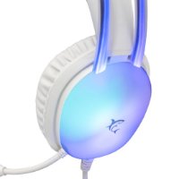 Slušalice WHITE SHARK Peacock-2 GH-2444, Gaming, stereo 2.0, 3,5 mm, RGB, mikrofon, bijele