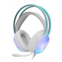 Slušalice WHITE SHARK Peacock-2 GH-2444, Gaming, stereo 2.0, 3,5 mm, RGB, mikrofon, bijele