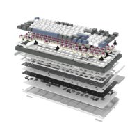 Tipkovnica WHITE SHARK Excalibur L GK-007252, RGB, crveni KTT Wine Red switch, mehanička, HR layout, bijela, USB / 2,4GHz / BT