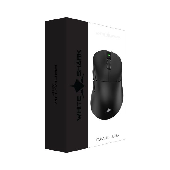Miš WHITE SHARK Camillus WGM-9013, 30000dpi, optički, bežični/žičani, crni