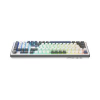 Tipkovnica WHITE SHARK Excalibur L GK-007252, RGB, crveni KTT Wine Red switch, mehanička, HR layout, bijela, USB / 2,4GHz / BT