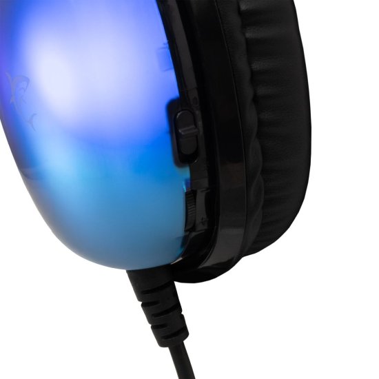 Gaming slušalice WHITE SHARK Peacock-2 GH-2444, žičane, 3,5 mm + USB, RGB, crne