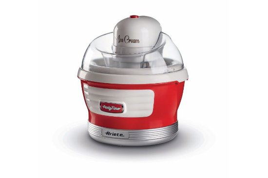 Aparat za sladoled ARIETE MOD.643, 12 W, 1,5 l, crveni