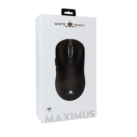 Miš WHITE SHARK GM-9010 Maximus, RGB, optički, 26000dpi, crni