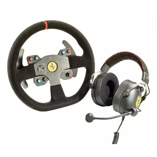 Volan THRUSTMASTER Ferrari 599XX EVO Alcantara Edition + T.Racing Ferrari GT slušalice, samo nastavak, bez baze