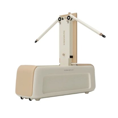 Klupa za vježbanje KINGSMITH Pilates Bench B2, 150 kg, podesivi naslon, otpor 20–40 kg, sklopljiva, bež