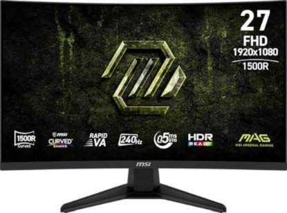 Gaming monitor 27" MSI 274CF X24, FHD, VA , 240Hz, 0,5ms, 300cd/m2, 4000:1, crni