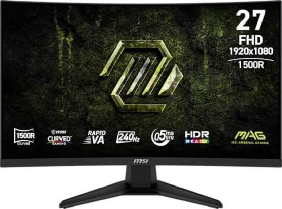Gaming monitor 27" MSI 274CF X24, FHD, VA , 240Hz, 0,5ms, 300cd/m2, 4000:1, crni
