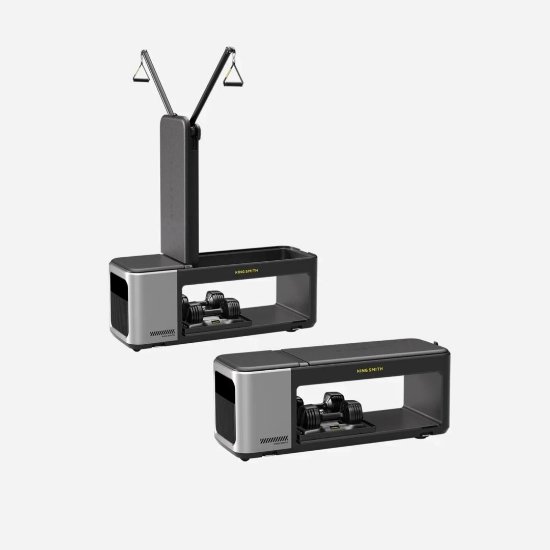 Klupa za vježbanje KINGSMITH Workout Weight Bench BX2, 180 kg, pneumatski otpor do 80 kg, podesivi naslon, crna