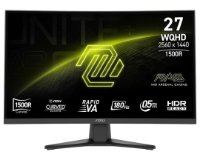 Monitor 27" MSI MAG 275CQF E18, 9S6-3CE91H-003, WQHD, Rapid VA, 250 cd/m2, 0,5 ms, 180 Hz, 2x HDMI, DP, zakrivljeni, crni