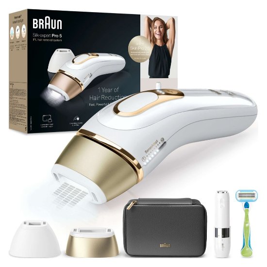 IPL uređaj BRAUN PL5146 Silk-expert Pro 5, bijelo-zlatni