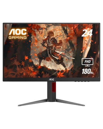 Gaming monitor 24,5" AOC 25G4SRE, FHD, Fast IPS, 300/310Hz, 1ms, 400cd/m2, G-SYNC Compatible, crni