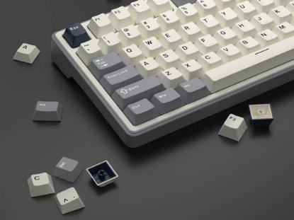 Tipkovnica ROYAL KLUDGE RK-R87PRO, RGB osvjetljenje, mehanička, Brown prekidači, žična, US raspored, 88 tipki, Half Grey