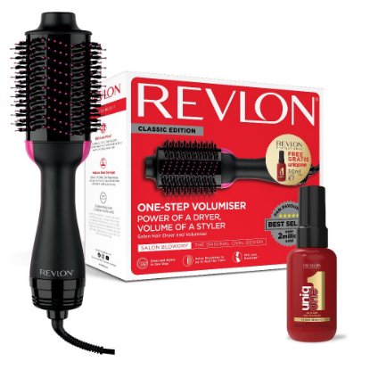 Četka za kosu REVLON Salon 2u1, crna, tretman za kosu