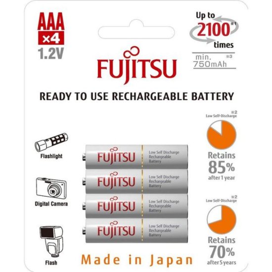 Baterije FUJITSU HR-4UTCEU(4B), punjive, AAA, 4 komada