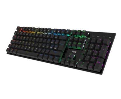 Tipkovnica MS ELITE K-701C, mehanička, Red Switch, US ISO layout, RGB, USB, žičana, crna
