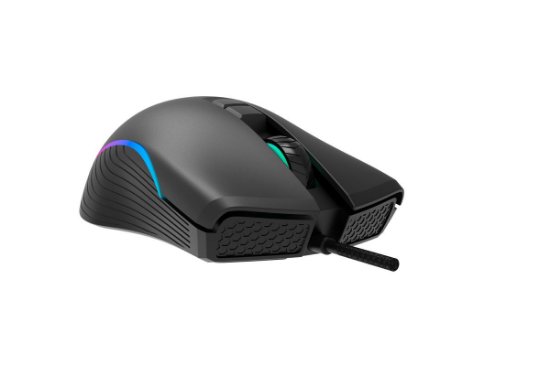 Miš MS NEMESIS T-102C, žičani, USB, optički, 12800 dpi, RGB, crni