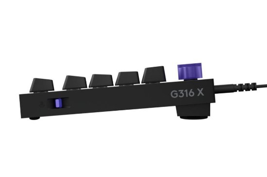 Tipkovnica LOGITECH G316 X 75, RGB, mehanička, crna, USB